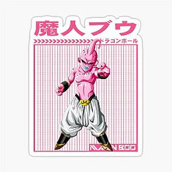 Majin Boo Dragon Ball Anime Character Sticker