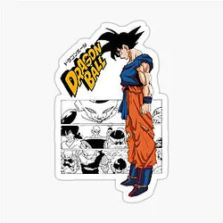 Epic Dragon Ball Z Battle: Goku vs Frieza Action Scene Sticker