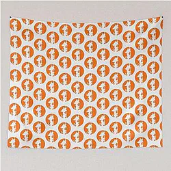 Dragon Ball Inspired Goku Sticker Design Tapestry