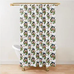 Dragon Ball Inspired Goku and Shenron Artwork Design Shower Curtain