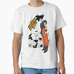 Epic Dragon Ball Z Battle: Goku vs Frieza Action Scene Classic T-Shirt