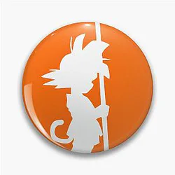 Dragon Ball Inspired Goku Sticker Design in PNG Format