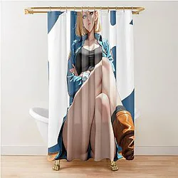Android 18 Dragon Ball Shower Curtain