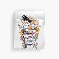 Dragon Ball Super Real Madrid Soccer Fan Art Duvet Cover