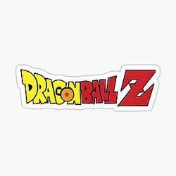 Dragon Ball Z Inspired Bold Logo Design for Anime Fans Sticker