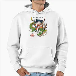 Dragon Ball Inspired Goku and Shenron Artwork Hoodie