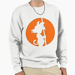 Dragon Ball Inspired Goku Sticker Design Pullover Sweatshirt