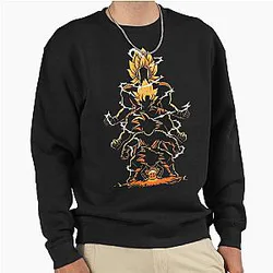 Epic Anime-Inspired Dragon Ball Z Style Design Pullover Sweatshirt