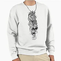 Dragon Ball Goku Evolution Shenron Vegeta Art Pullover Sweatshirt