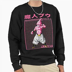 Majin Boo Dragon Ball Anime Character Artwork Pullover Sweatshirt