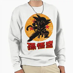Epic Son Goku Dragon Ball Artwork Featuring Iconic Character Pullover Sweatshirt