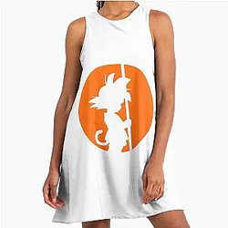 Dragon Ball Inspired Goku A-Line Dress in PNG Format