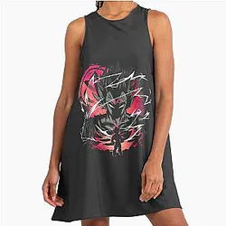 Dragon Ball Z Inspired Anime Illustration by Thoangdx A Line Dress