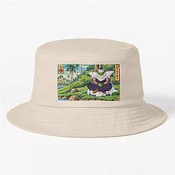 Piccolo Meditating River Dragon Ball Ukiyo-e Bucket Hat