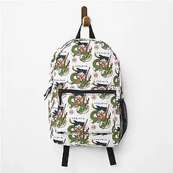 Dragon Ball Inspired Goku and Shenron Artwork Design Backpack