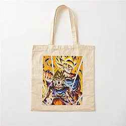 Goku Super Saiyan Dragon Ball Anime Cotton Tote Bag