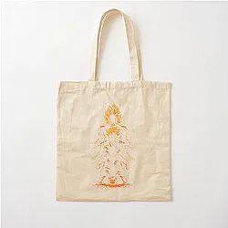 Epic Anime-Inspired Dragon Ball Z Style Design Cotton Tote Bag