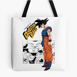 Epic Dragon Ball Z Battle: Goku vs Frieza Action Scene All Over Print Tote Bag