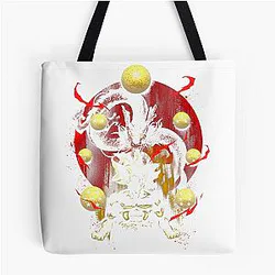 Epic Dragon Ball Z Son Goku Collection Featuring Iconic Anime Artwork Tote Bag