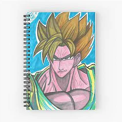Dragon Ball Fanart by OGB95 Spiral Notebook