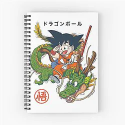 Dragon Ball Inspired Goku and Shenron Artwork Notebook