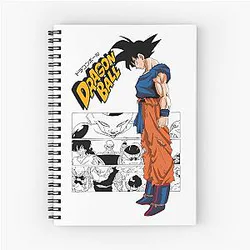 Epic Dragon Ball Z Battle: Goku vs Frieza Action Scene Spiral Notebook
