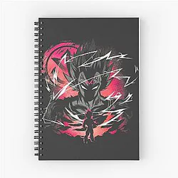 Dragon Ball Z Inspired Anime Illustration by Thoangdx Spiral Notebook