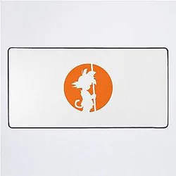 Dragon Ball Inspired Goku Sticker Design Desk Mat
