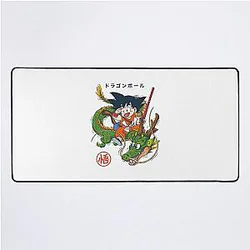 Dragon Ball Inspired Goku and Shenron Artwork Design Mat