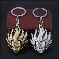 Anime Dragon Ball Z Super Saiyan Vegeta Son Goku Keychains