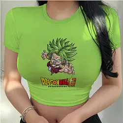 Dragon Ball Z Vegeta Goku Anime Crop Top