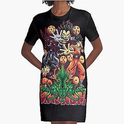 Dragon Ball z Graphic T-Shirt Dress