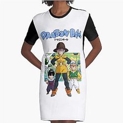 Dragon Ball Manga Art Graphic T-Shirt Dress