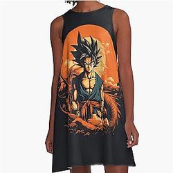 dragon ball goku A-Line Dress