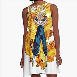 Dragon Ball prince of all saiyans, stickers A-Line Dress