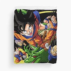 Dragonball characters illustration, Goku Vegeta, Gohan Dragon Ball, dragon ball z Duvet Cover