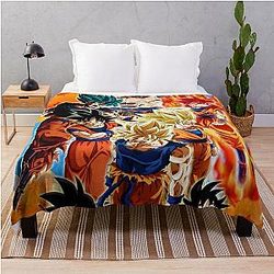 Dragon Ball Vibes  Throw Blanket