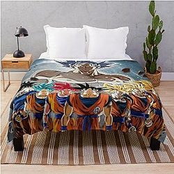 Songoku Dragon Ball Throw Blanket