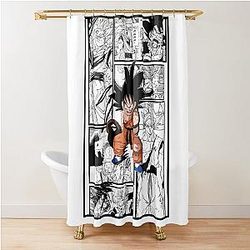 goku manga anime dragon ball Shower Curtain