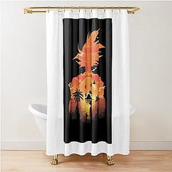 Dragon Ball Sunset Shower Curtain