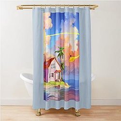 Master Roshi Kame House - Dragon Ball - Artwork Shower Curtain