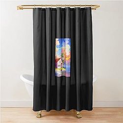 Master Roshi Kame House - Dragon Ball - Artwork Classic Shower Curtain