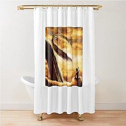 Goku On Nimbus - Dragon Ball Shower Curtain