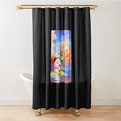 Master Roshi Kame House - Dragon Ball - Artwork Classic T-Shirt Shower Curtain