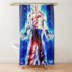 Dragon Ball Super Goku Ultra Instinct Shower Curtain