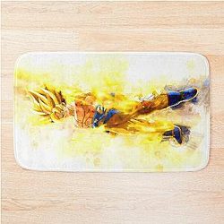Goku Super Saiyan - Dragon Ball *watercolor* Bath Mat