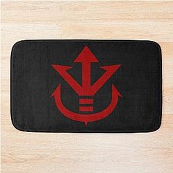 Dragon Ball Logo Royal Sign of the Saiyan , Saiyajins Royal Family. Worn by King Vegeta and his son, Vegeta. Bath Mat