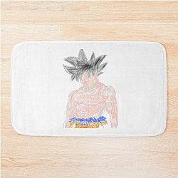  Goku  color sketch dragon ball z  Bath Mat