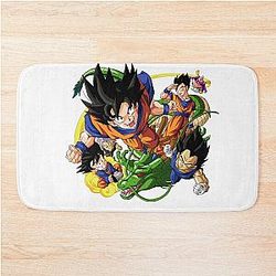Anime Extravaganza - Dragon Ball Z Characters in Action Bath Mat