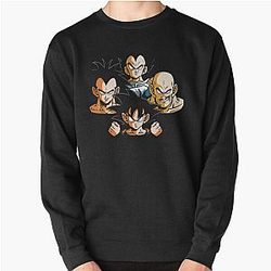 Saiyans Rhapsody Anime Bohemian Rhapsody Dragon Ball Dragon Ball Z Goku Manga Parody Queen  Pullover Sweatshirt